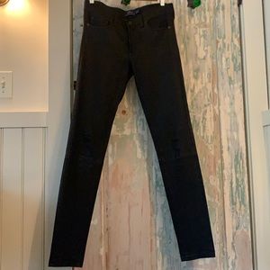 Polo Ralph Lauren Black Leather Pants